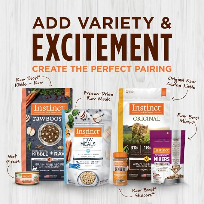Instinct Raw Boost, Natural Dry Dog Food with Freeze Dried Pieces, High Protein, Grain Free Recipe - Real Beef, 20 lb. Bag