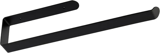 Self Adhesive Paper Towel Holder Under Cabinet Mount, 304 Stainless Steel Wall Mount Paper Towel Roll Rack for Kitchen Cabinet, Bathroom (Blakc)