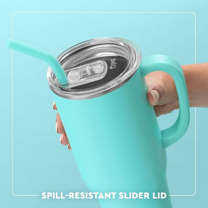Swig Life 40oz Mega Mug, 40 oz Tumbler with Handle and Straw, Cup Holder Friendly, Dishwasher Safe, Lightweight Extra Large Insulated Tumbler, Stainless Steel (Classic Nutcracker)