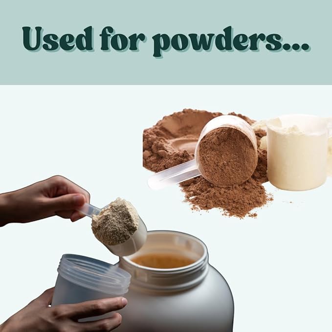1/4 Cup (4 Tablespoon | 2 Oz. | 60 mL) Long Handle Scoop for Measuring Coffee, Pet Food, Grains, Protein, Spices and Other Dry Goods (Pack of 10)