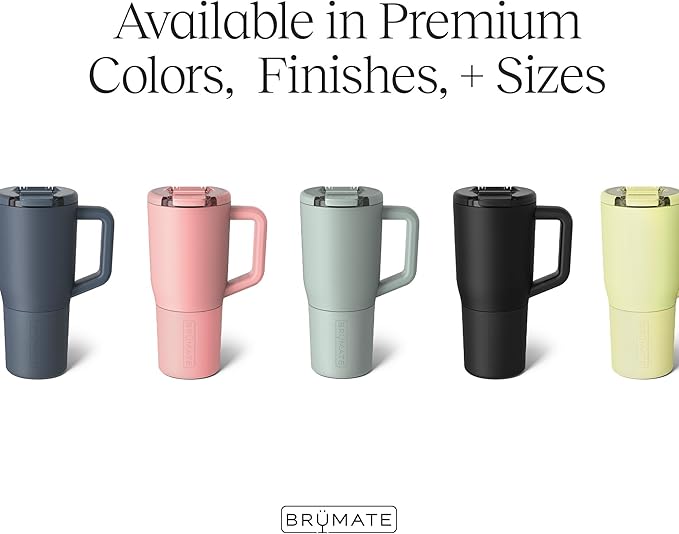 BrüMate Müv - 25oz 100% Leak Proof Insulated Coffee Mug with Handle & Lid - Stainless Steel Coffee Travel Mug - Double Walled Coffee Cup (OD Green)