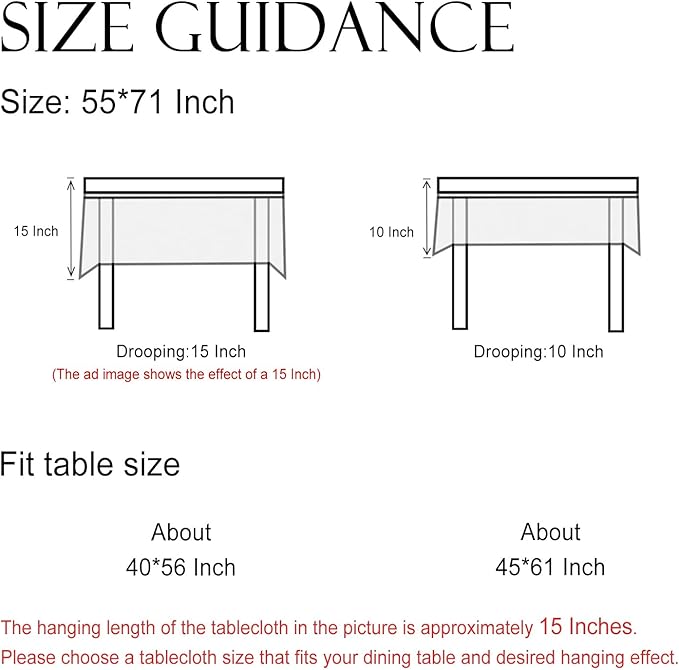 ISAENNE Designer French Red Small Rectangular Tablecloth,Linen Table Cloth with Cashew Pattern,Stain Proof Decor Tablecloths for Dining Thanksgiving Kitchen Christmas,55"*71"-Chauffrey D