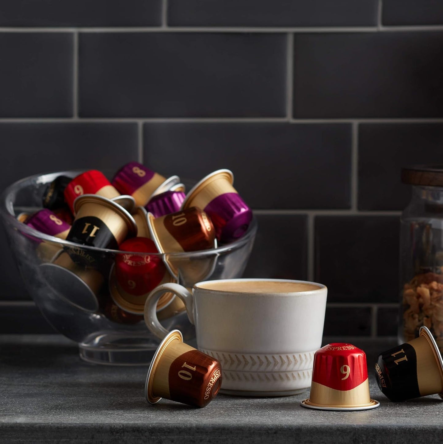 Peet's Coffee, Medium Roast Espresso Capsules, Compatible with Nespresso Original Machine - Ricchezza Intensity 8, 50 Count (5 Boxes of 10 Espresso Capsules)