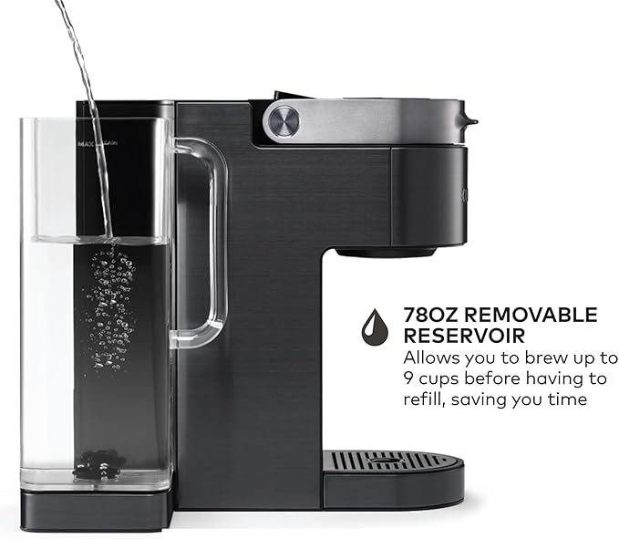 Keurig K-Supreme Plus SMART Coffee Maker, Single Serve K-Cup Pod Coffee Brewer, BREWID and MultiStream Technology, 78 Oz, Black
