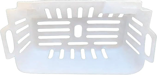 Ice Basket Replacement for Small Household Ice Makers - Food-Grade Plastic Ice Storage Bin Accessory with Drain Design (Size: 7.36"D x 4.88"W x 3.15"H) (HZB-16A)