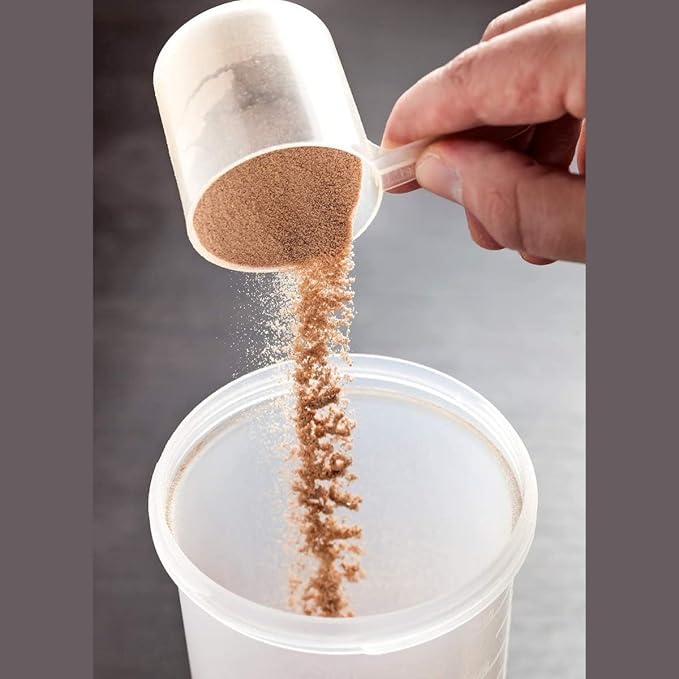 Plastic Measuring Scoop, (39 cc | 2.63 tbsp | 1.32 fl oz. | 39 mL) Long Handle Spoons for Powders, Granules, Coffee, Pet Food, Baking Supplies, Protein and Other Dry Goods, BPA Free (Set of 5)