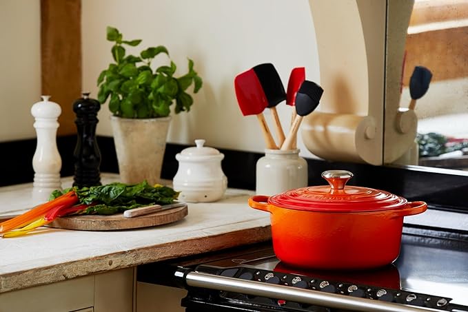 Le Creuset Enameled Cast Iron Signature Round Dutch Oven, 4.5 qt., Flame