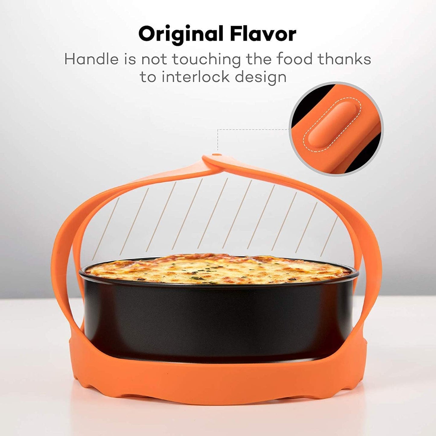 SiCheer Pressure Cooker Sling Silicone Bakeware Sling Compatible with Instant Pot 3 Qt, Compatible with Other Brand Multi-Function Cookers