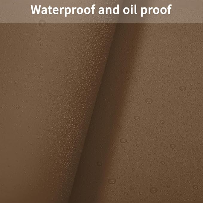 Table Cover Rectangle for Dining Room Table - Can Be Used On Both Sides Waterproof and Easy to Clean Good Flatness Used for Dining Table(Mud Color+Champagne Gold 44x96)