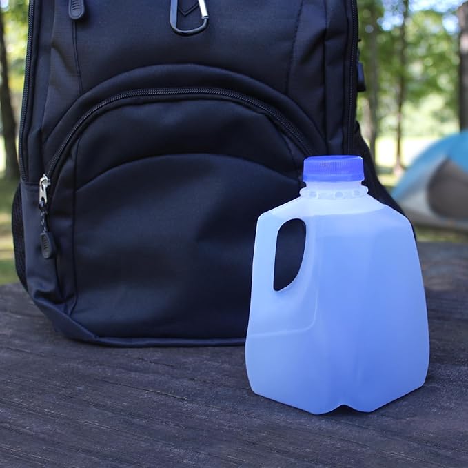Cornucopia Brands 32oz Plastic Jugs (6-Pack); 1-Quart / 32-Ounce Bottles w/Caps for Juice, Water, Sports and Protein Drinks and Milk, BPA-Free