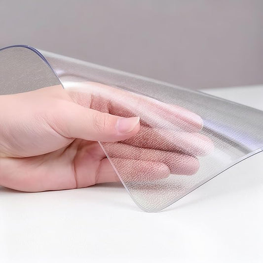 Frosted Table Protector 36 x 48 Inch, 1.4mm Thick Waterproof PVC Plastic Table Cover, Durable Table Pad for Dining Room, Kitchen, Writing Desk, and Coffee Tables