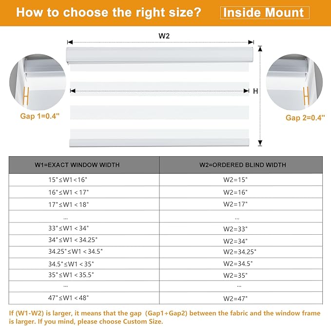 Persilux Cordless Zebra Blinds for Indoor Windows, Free-Stop Light Filtering Sheer Shades, Dual Layer for Day and Night, Roller Shades for Home (27.5" W X 64" H, White)