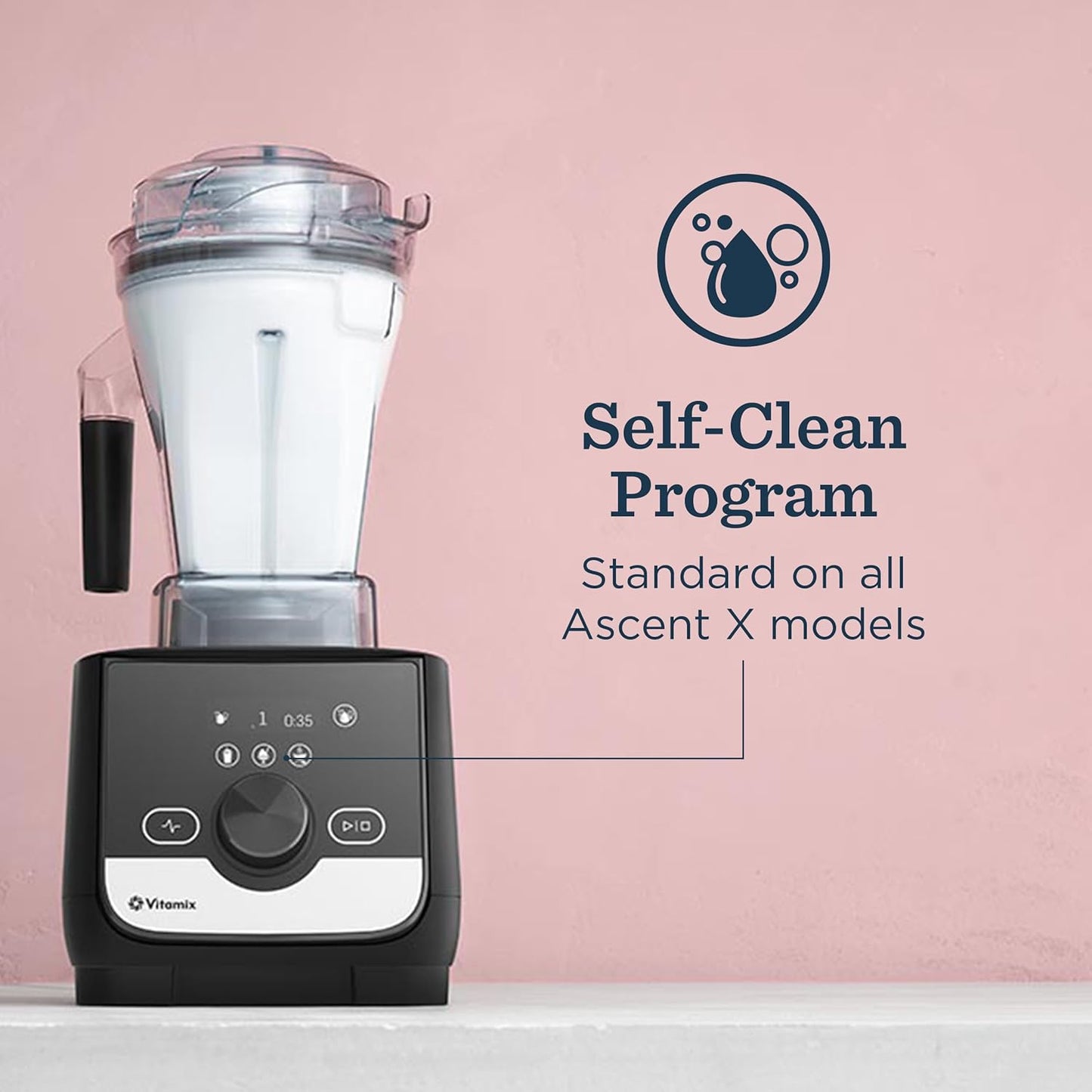 Vitamix Ascent X3 Professional Grade Blender for Smoothies, Soups and Frozen Desserts, 48oz Pitcher, Polar White