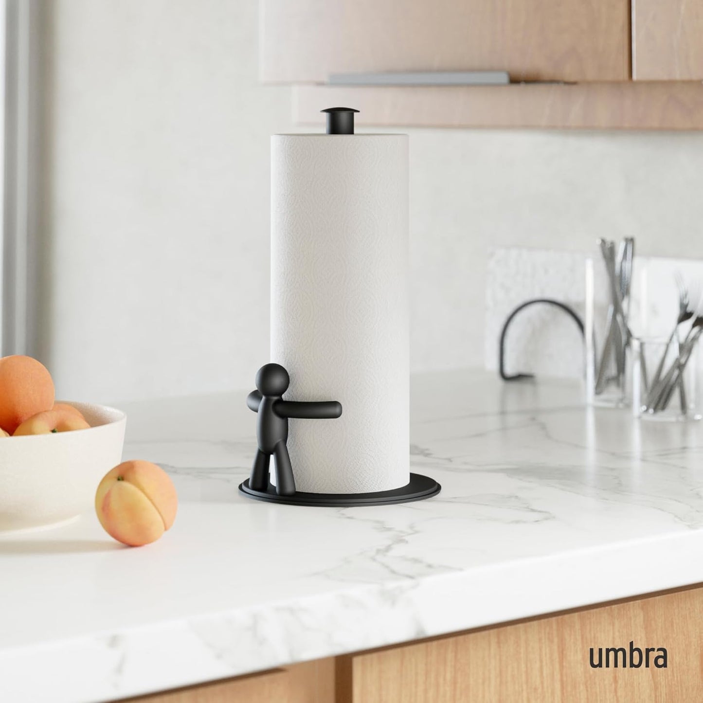 Umbra Buddy Paper Towel Holder, Black