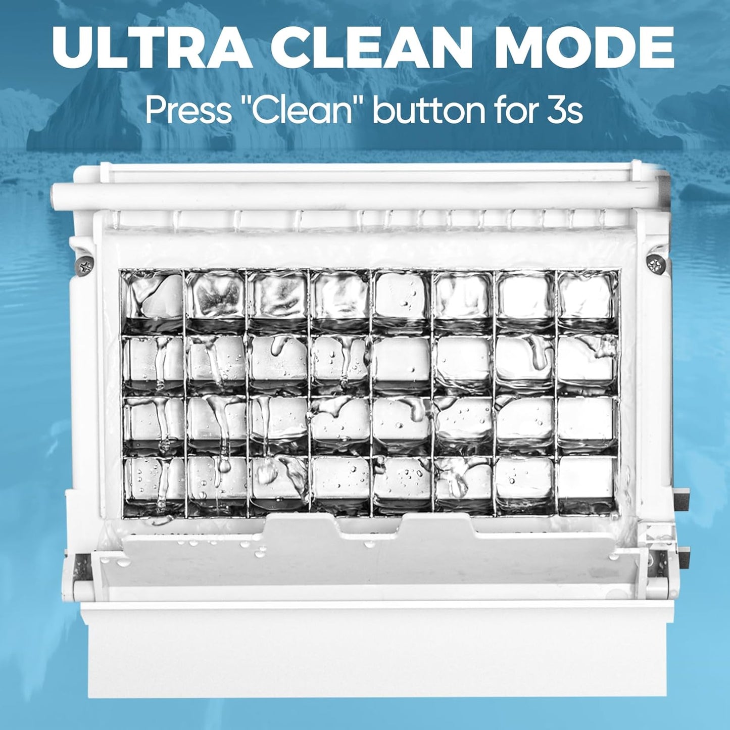 15" W Commercial Under Counter Ice Maker Machine, 80 LBS/Day Stainless Steel Built-in Freestanding Ice Maker with Water Filter, for Home Apartment & Commercial Use