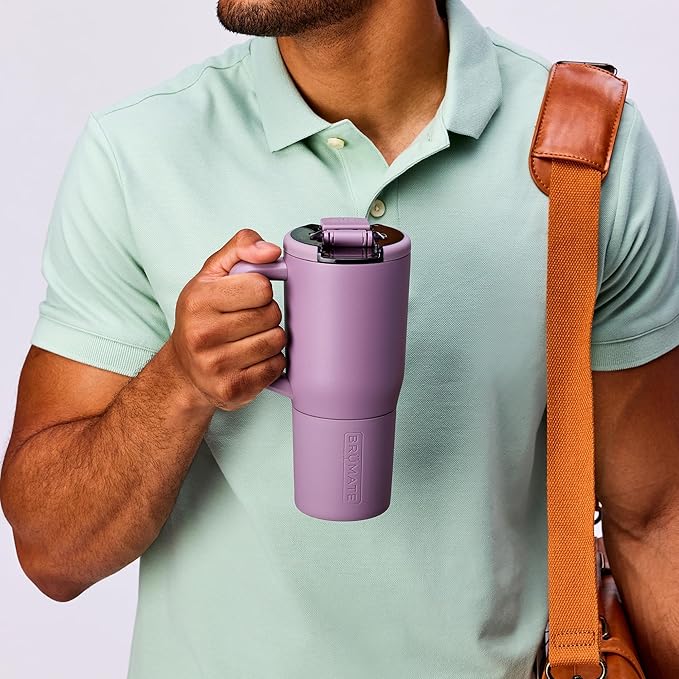 BrüMate Müv - 25oz 100% Leak Proof Insulated Coffee Mug with Handle & Lid - Stainless Steel Coffee Travel Mug - Double Walled Coffee Cup (Onyx Leopard)