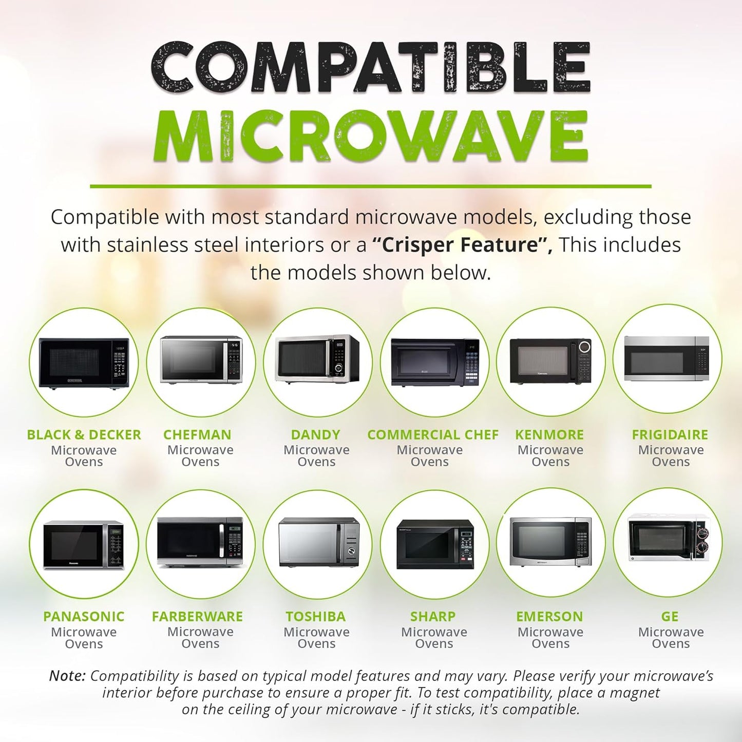 2.0 Magnetic Microwave Splatter Cover, Collapsible 12-Inch BPA-Free Food Lid with Upgraded Magnets, Vented Plate Guard, Dishwasher Safe, Space-Saving Magnetic Storage - Gray