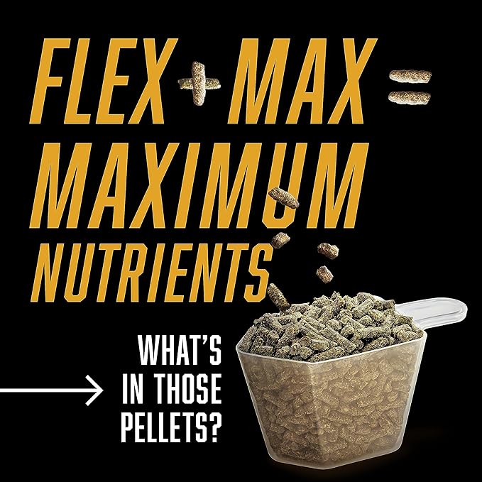 Absorbine Flex+Max Horse Joint Supplement Pellets, Highly Palatable, Comprehensive Equine Formula with Glucosamine, MSM, Chondroitin & Flaxseed, 5lb Bag / 30 Day Supply